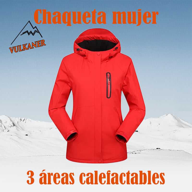 Chaqueta abrigo mujer calefactable